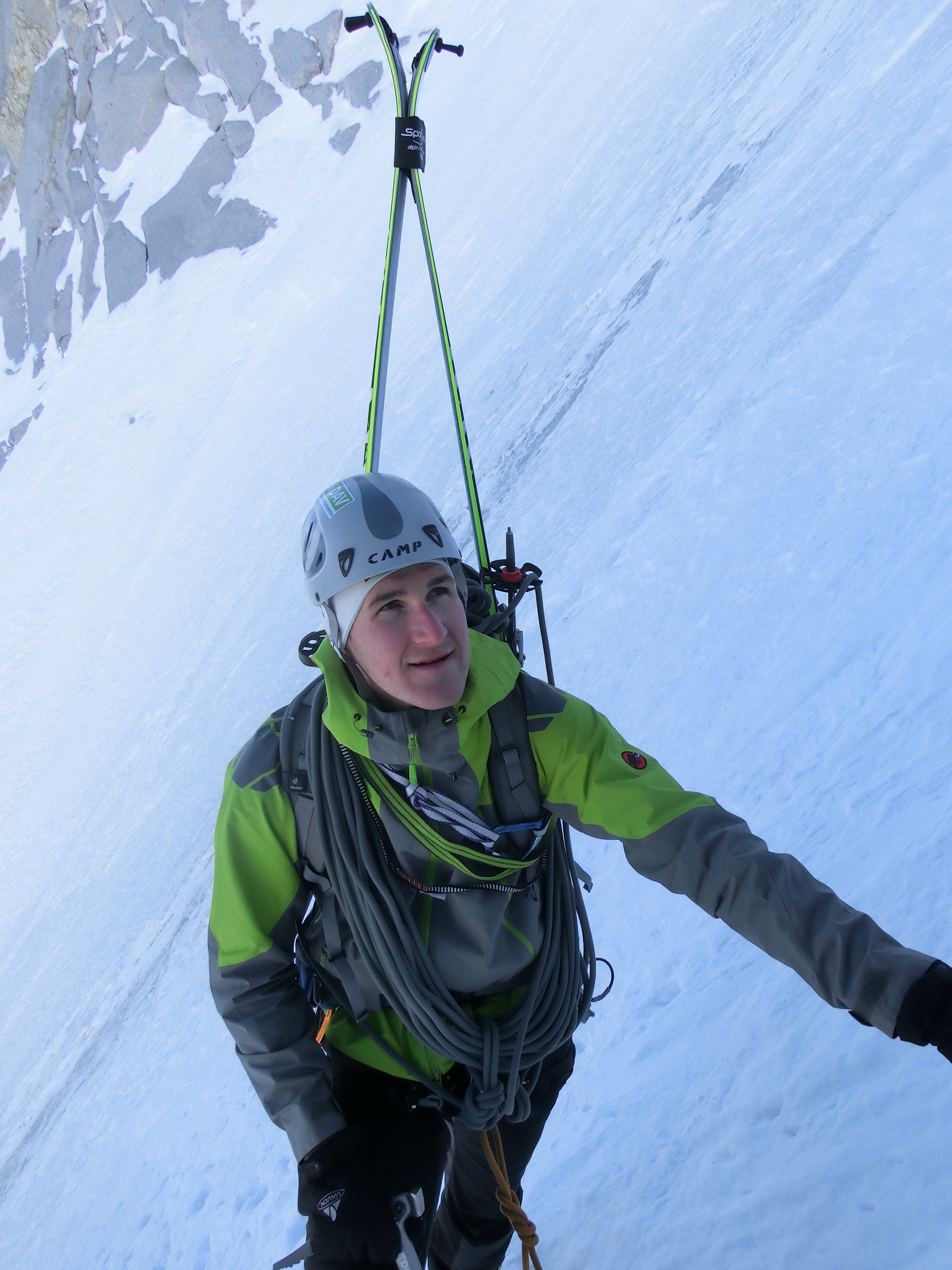 Markus mit entschlossenem Nordwandgesicht