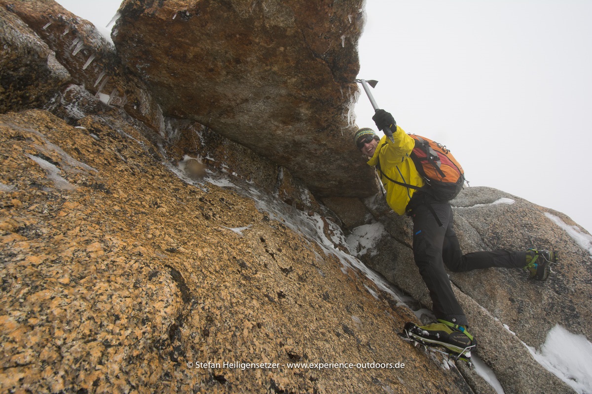 Zeit zum Blödeln - Akklimatisation am Cosmiques Grat