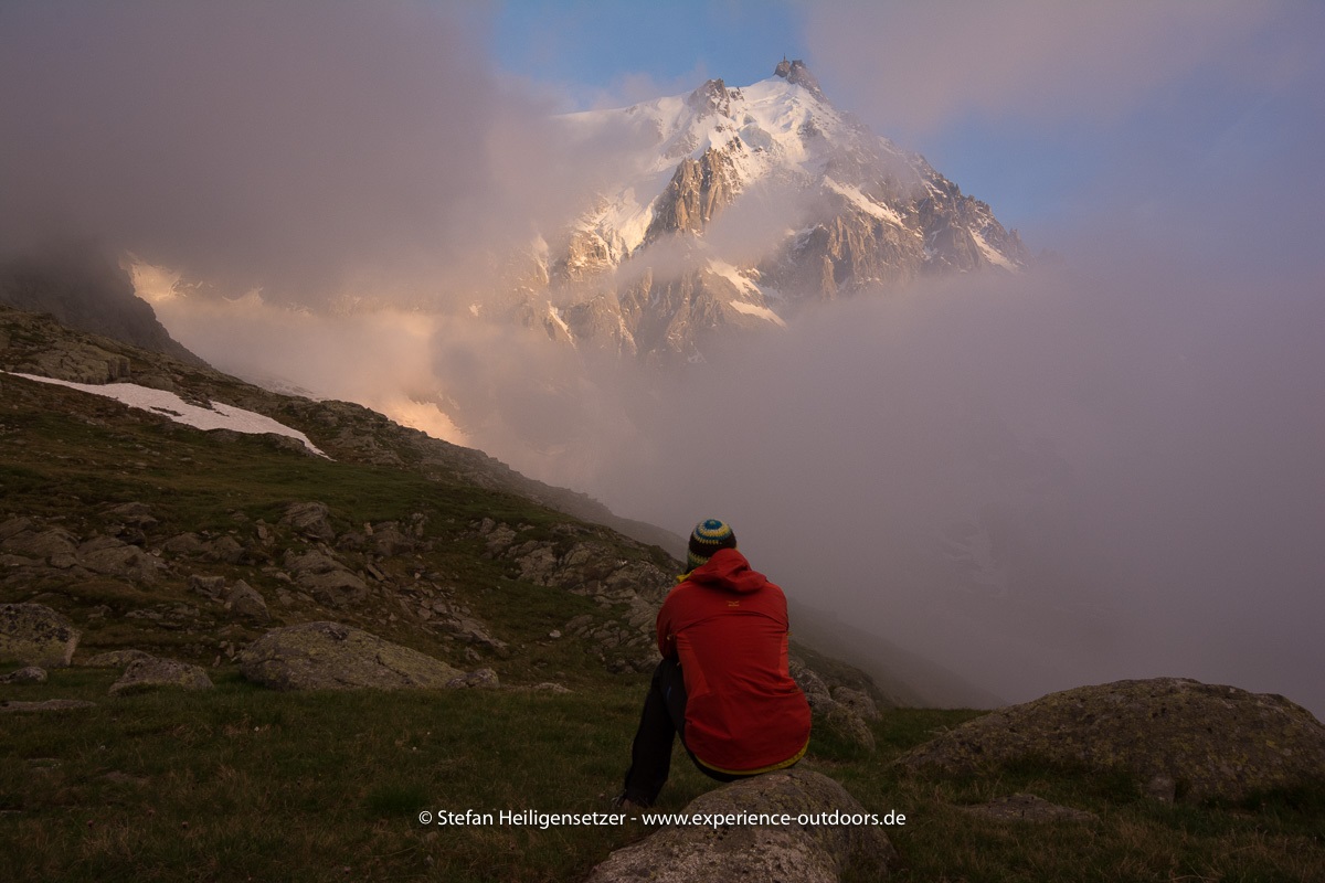 Nachdenklicher abendlicher Blick auf die Tour des nächsten Tages …